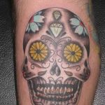 Фото рисунка Сахарный череп тату 30.10.2018 №174 - Sugar Skull Tattoo - tatufoto.com