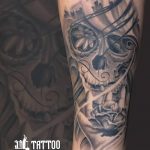Фото рисунка Сахарный череп тату 30.10.2018 №187 - Sugar Skull Tattoo - tatufoto.com