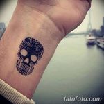 Фото рисунка Сахарный череп тату 30.10.2018 №190 - Sugar Skull Tattoo - tatufoto.com