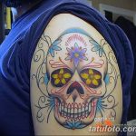 Фото рисунка Сахарный череп тату 30.10.2018 №194 - Sugar Skull Tattoo - tatufoto.com
