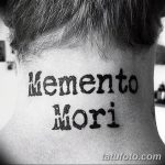 Фото рисунка Тату Memento Mori 31.10.2018 №021 - Tattoo Memento Mori - tatufoto.com