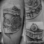 Фото рисунка Тату Memento Mori 31.10.2018 №030 - Tattoo Memento Mori - tatufoto.com