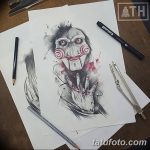 Фото рисунка Тату пила из фильма 30.10.2018 №037 - Tattoo saw from movie - tatufoto.com