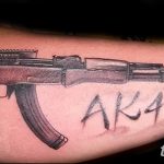 Фото рисунка Татуировки АК-47 29.10.2018 №007 - Tattoo AK-47 - tatufoto.com