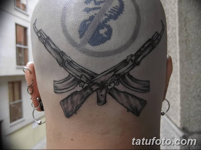 Фото рисунка Татуировки АК-47 29.10.2018 №009 - Tattoo AK-47 - tatufoto.com