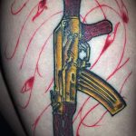 Фото рисунка Татуировки АК-47 29.10.2018 №042 - Tattoo AK-47 - tatufoto.com