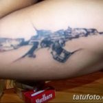 Фото рисунка Татуировки АК-47 29.10.2018 №048 - Tattoo AK-47 - tatufoto.com
