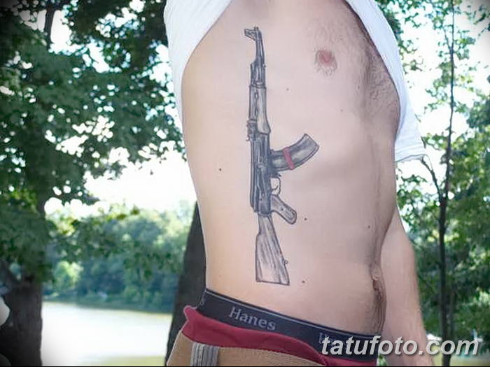 Фото рисунка Татуировки АК-47 29.10.2018 №049 - Tattoo AK-47 - tatufoto.com