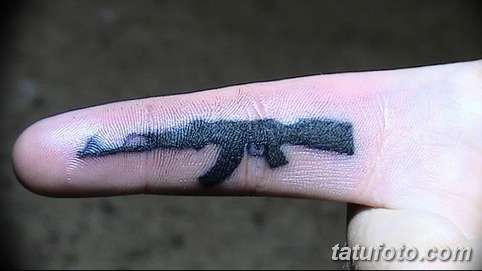 Фото рисунка Татуировки АК-47 29.10.2018 №058 - Tattoo AK-47 - tatufoto