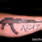 Фото рисунка Татуировки АК-47 29.10.2018 №060 - Tattoo AK-47 - tatufoto.com