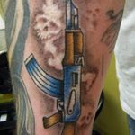 Фото рисунка Татуировки АК-47 29.10.2018 №064 - Tattoo AK-47 - tatufoto.com