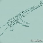 Фото рисунка Татуировки АК-47 29.10.2018 №066 - Tattoo AK-47 - tatufoto.com
