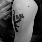 Фото рисунка Татуировки АК-47 29.10.2018 №072 - Tattoo AK-47 - tatufoto.com