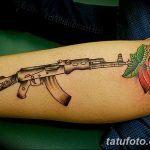 Фото рисунка Татуировки АК-47 29.10.2018 №082 - Tattoo AK-47 - tatufoto.com