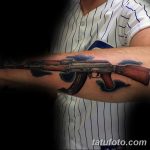 Фото рисунка Татуировки АК-47 29.10.2018 №120 - Tattoo AK-47 - tatufoto.com
