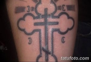 Фото рисунка тату Православный крест 12.10.2018 №029 - tattoo Orthodox - tatufoto.com