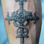 Фото рисунка тату Православный крест 12.10.2018 №206 - tattoo Orthodox - tatufoto.com