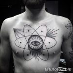 Фото рисунка тату атом 06.10.2018 №025 - tattoo atom - tatufoto.com