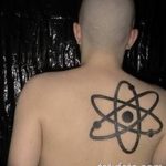 Фото рисунка тату атом 06.10.2018 №029 - tattoo atom - tatufoto.com