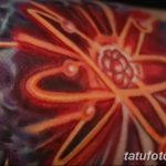 Фото рисунка тату атом 06.10.2018 №044 - tattoo atom - tatufoto.com