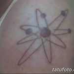 Фото рисунка тату атом 06.10.2018 №058 - tattoo atom - tatufoto.com