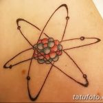 Фото рисунка тату атом 06.10.2018 №120 - tattoo atom - tatufoto.com