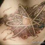 Фото рисунка тату атом 06.10.2018 №121 - tattoo atom - tatufoto.com
