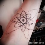 Фото рисунка тату атом 06.10.2018 №135 - tattoo atom - tatufoto.com