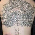 Фото рисунка тату дерево дуб 20.10.2018 №004 - tattoo tree oak drawing - tatufoto.com