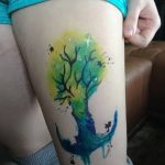 Фото рисунка тату дерево дуб 20.10.2018 №006 - tattoo tree oak drawing - tatufoto.com