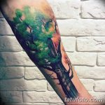 Фото рисунка тату дерево дуб 20.10.2018 №019 - tattoo tree oak drawing - tatufoto.com