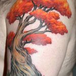 Фото рисунка тату дерево дуб 20.10.2018 №029 - tattoo tree oak drawing - tatufoto.com
