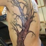 Фото рисунка тату дерево дуб 20.10.2018 №052 - tattoo tree oak drawing - tatufoto.com