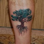 Фото рисунка тату дерево дуб 20.10.2018 №071 - tattoo tree oak drawing - tatufoto.com