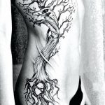 Фото рисунка тату дерево дуб 20.10.2018 №073 - tattoo tree oak drawing - tatufoto.com