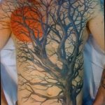 Фото рисунка тату дерево дуб 20.10.2018 №078 - tattoo tree oak drawing - tatufoto.com