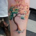 Фото рисунка тату дерево дуб 20.10.2018 №097 - tattoo tree oak drawing - tatufoto.com