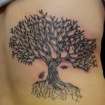 Фото рисунка тату дерево дуб 20.10.2018 №099 - tattoo tree oak drawing - tatufoto.com
