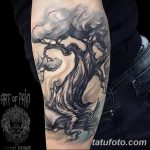 Фото рисунка тату дерево дуб 20.10.2018 №106 - tattoo tree oak drawing - tatufoto.com