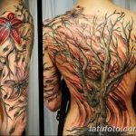 Фото рисунка тату дерево дуб 20.10.2018 №131 - tattoo tree oak drawing - tatufoto.com