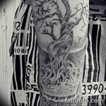 Фото рисунка тату дерево дуб 20.10.2018 №134 - tattoo tree oak drawing - tatufoto.com