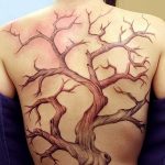 Фото рисунка тату дерево дуб 20.10.2018 №136 - tattoo tree oak drawing - tatufoto.com