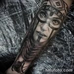 Фото рисунка тату индианка 30.10.2018 №007 - tattoo indian - tattoo-photo.ru