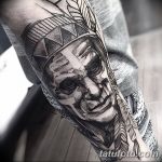 Фото рисунка тату индианка 30.10.2018 №008 - tattoo indian - tattoo-photo.ru
