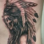 Фото рисунка тату индианка 30.10.2018 №010 - tattoo indian - tattoo-photo.ru