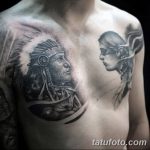 Фото рисунка тату индианка 30.10.2018 №014 - tattoo indian - tattoo-photo.ru