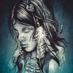 Фото рисунка тату индианка 30.10.2018 №016 - tattoo indian - tattoo-photo.ru