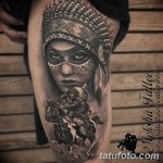 Фото рисунка тату индианка 30.10.2018 №019 - tattoo indian - tattoo-photo.ru
