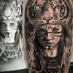 Фото рисунка тату индианка 30.10.2018 №022 - tattoo indian - tattoo-photo.ru
