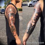 Фото рисунка тату индианка 30.10.2018 №023 - tattoo indian - tattoo-photo.ru